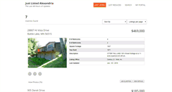 Desktop Screenshot of justlistedalexandria.com